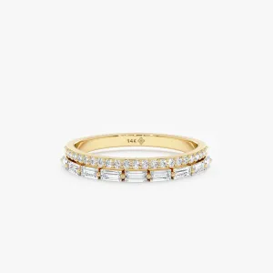 Double Band Diamond Ring, Celeste