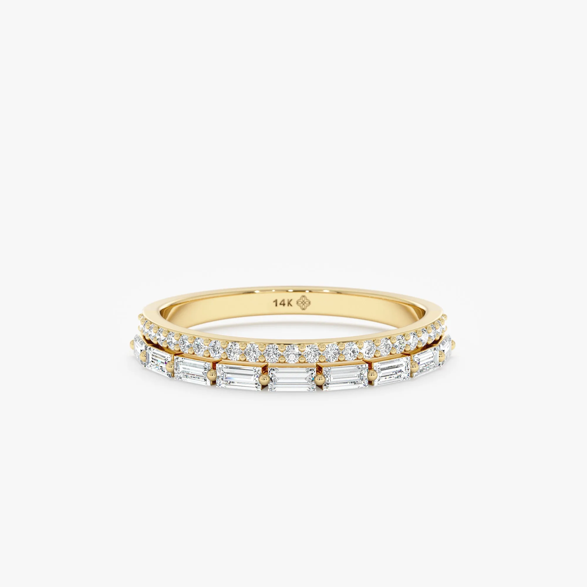 Double Band Diamond Ring, Celeste