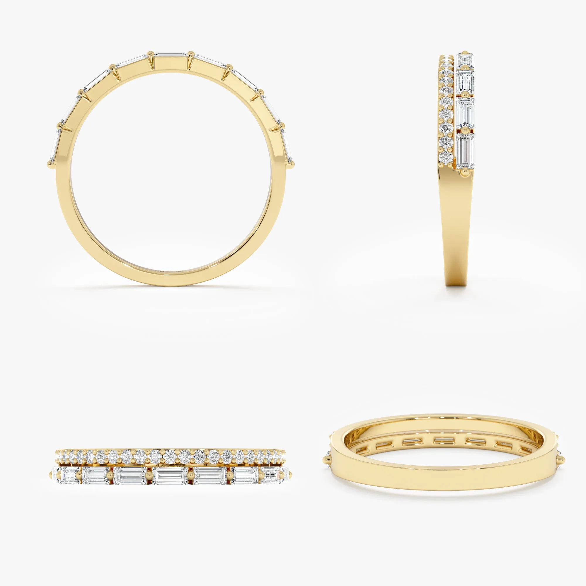 Double Band Diamond Ring, Celeste