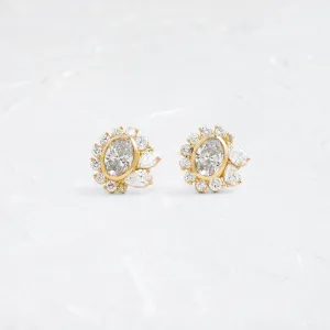Embroidery Bezel Studs, Oval Cut