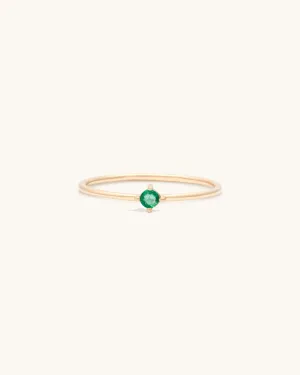 Emerald Birthstone Ring