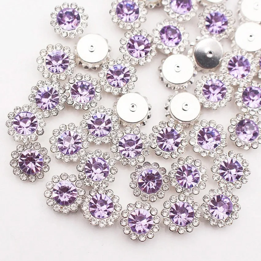 Flower Rhinestones Embellishments Bling Rose Gold~ Gold~ Silver BR01