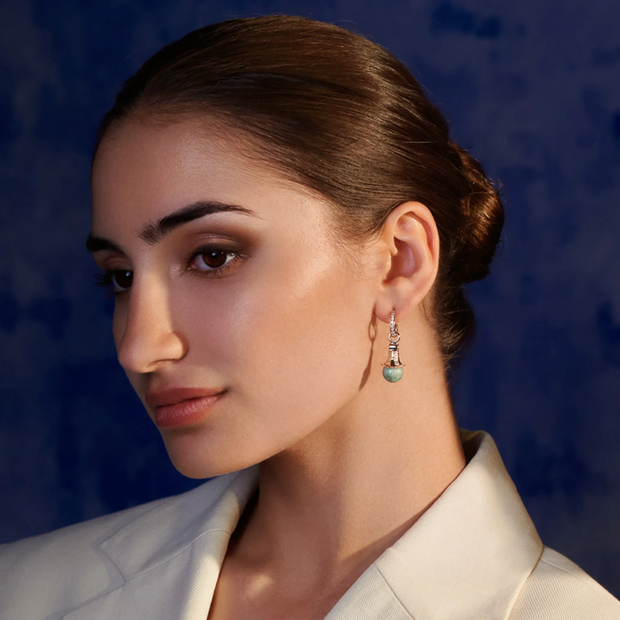 Fouquet Earring Drops Yellow Gold - Aquamarine