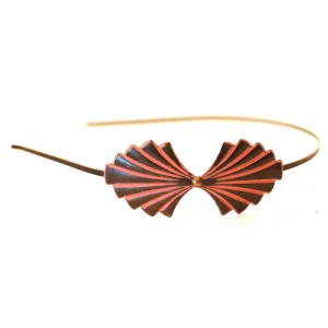Gatsby Headband - Hand Painted Ornate Metal Filigree on Flexible Band