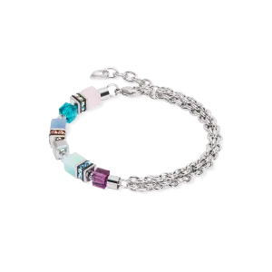 GeoCUBE? Fusion Summer bracelet silver-couture