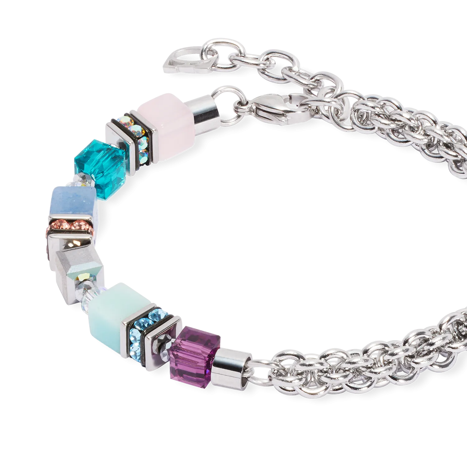 GeoCUBE? Fusion Summer bracelet silver-couture
