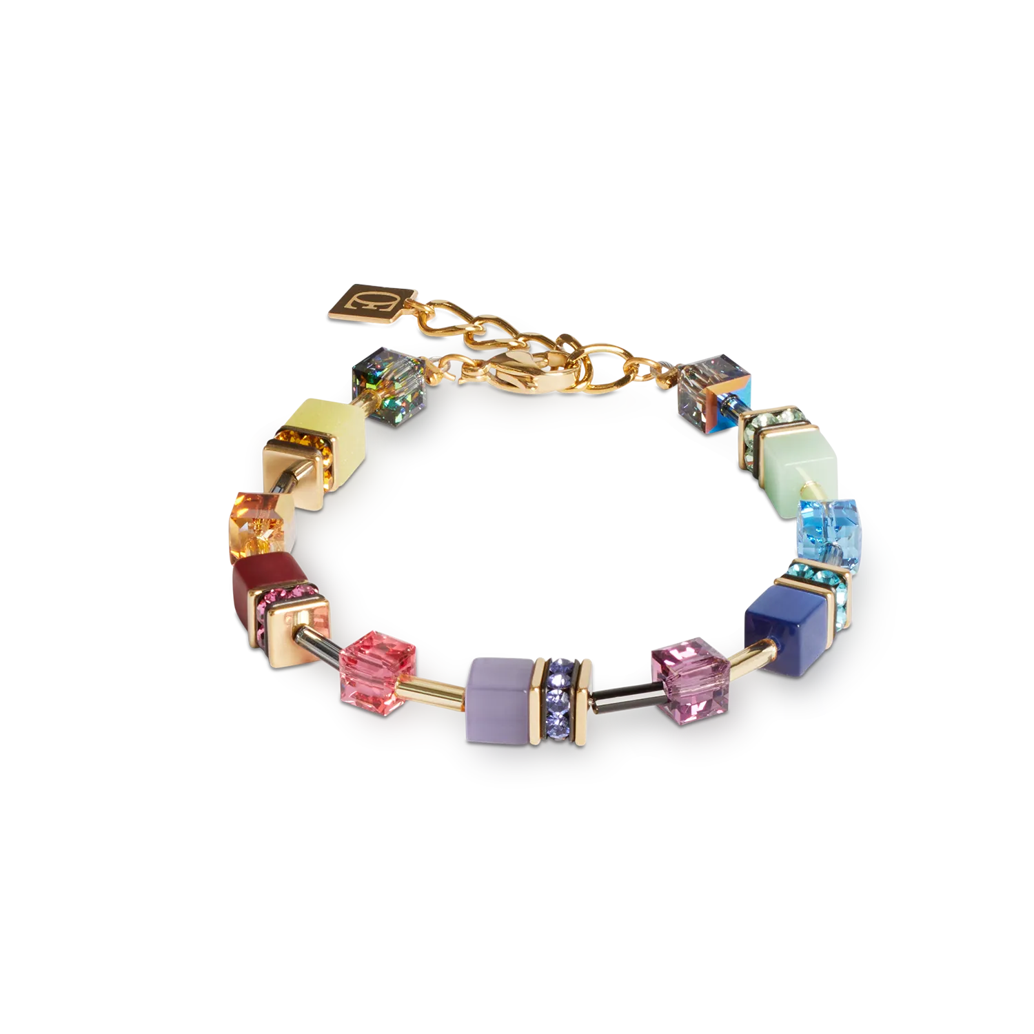GeoCUBE? Iconic bracelet Festive gold-multicolour