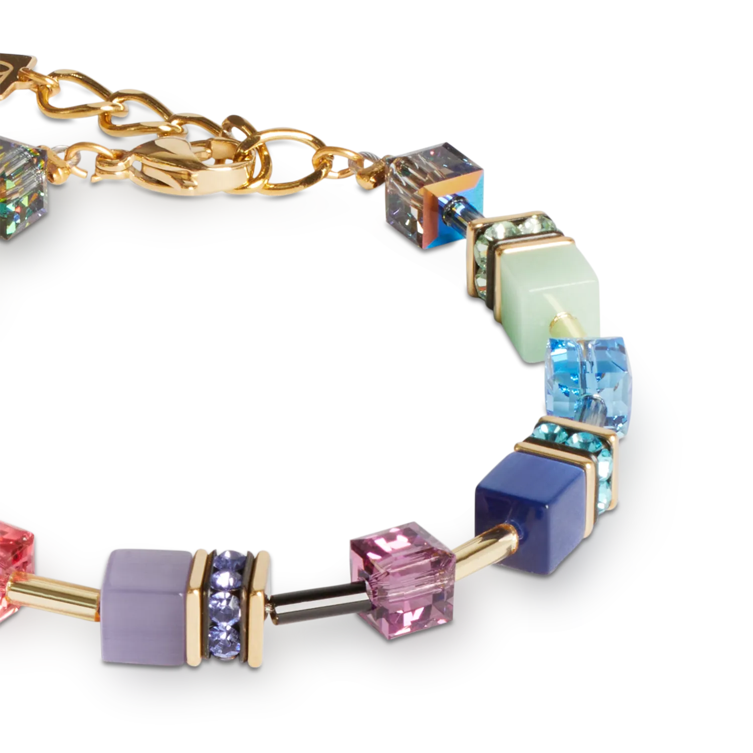 GeoCUBE? Iconic bracelet Festive gold-multicolour