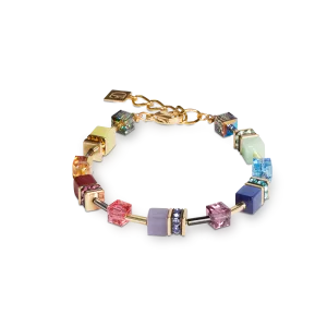 GeoCUBE? Iconic bracelet Festive gold-multicolour