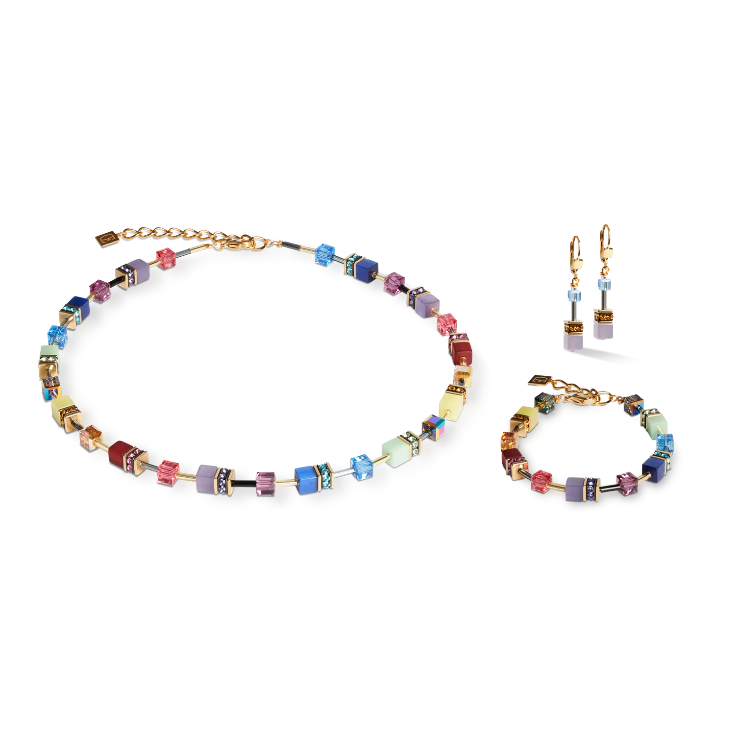 GeoCUBE? Iconic bracelet Festive gold-multicolour