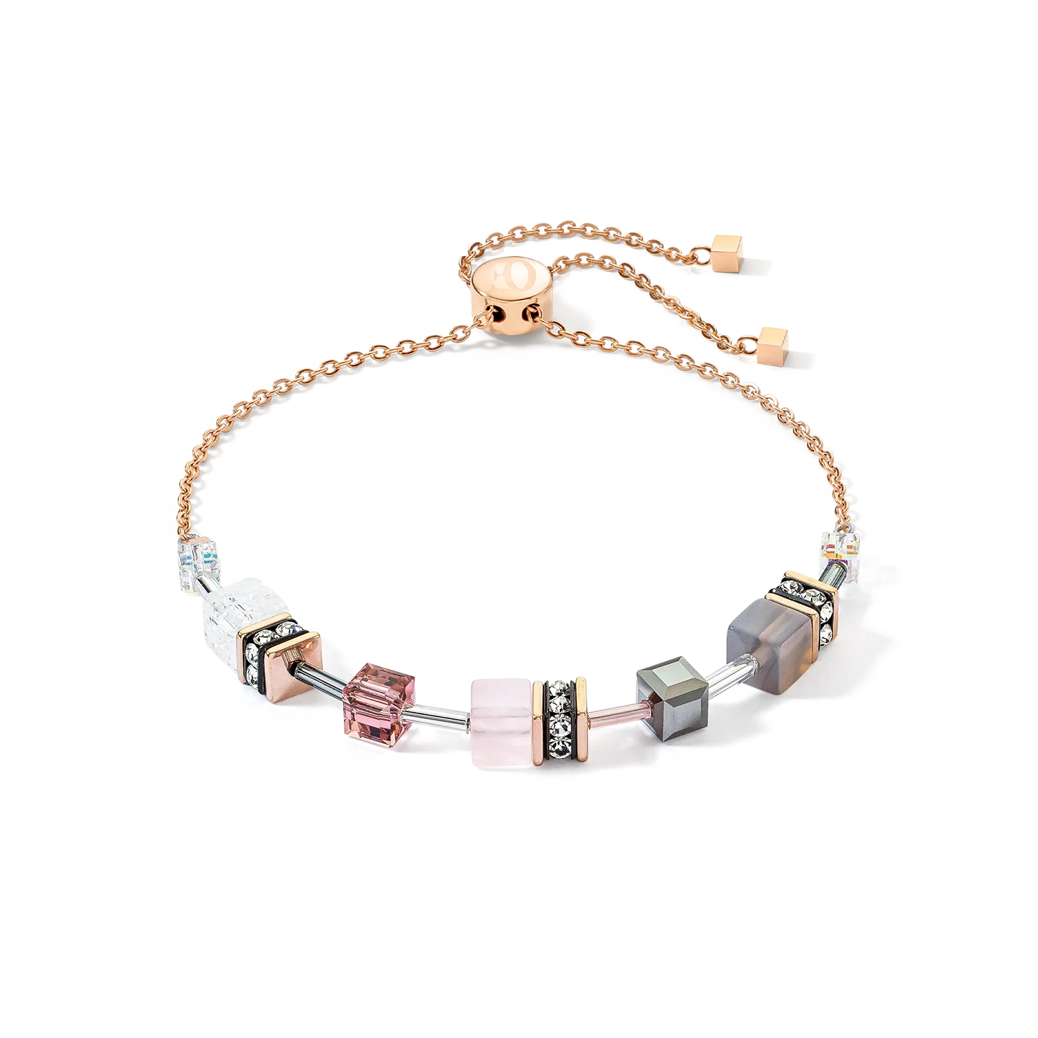 GeoCUBE? Iconic Nature Chain bracelet rose