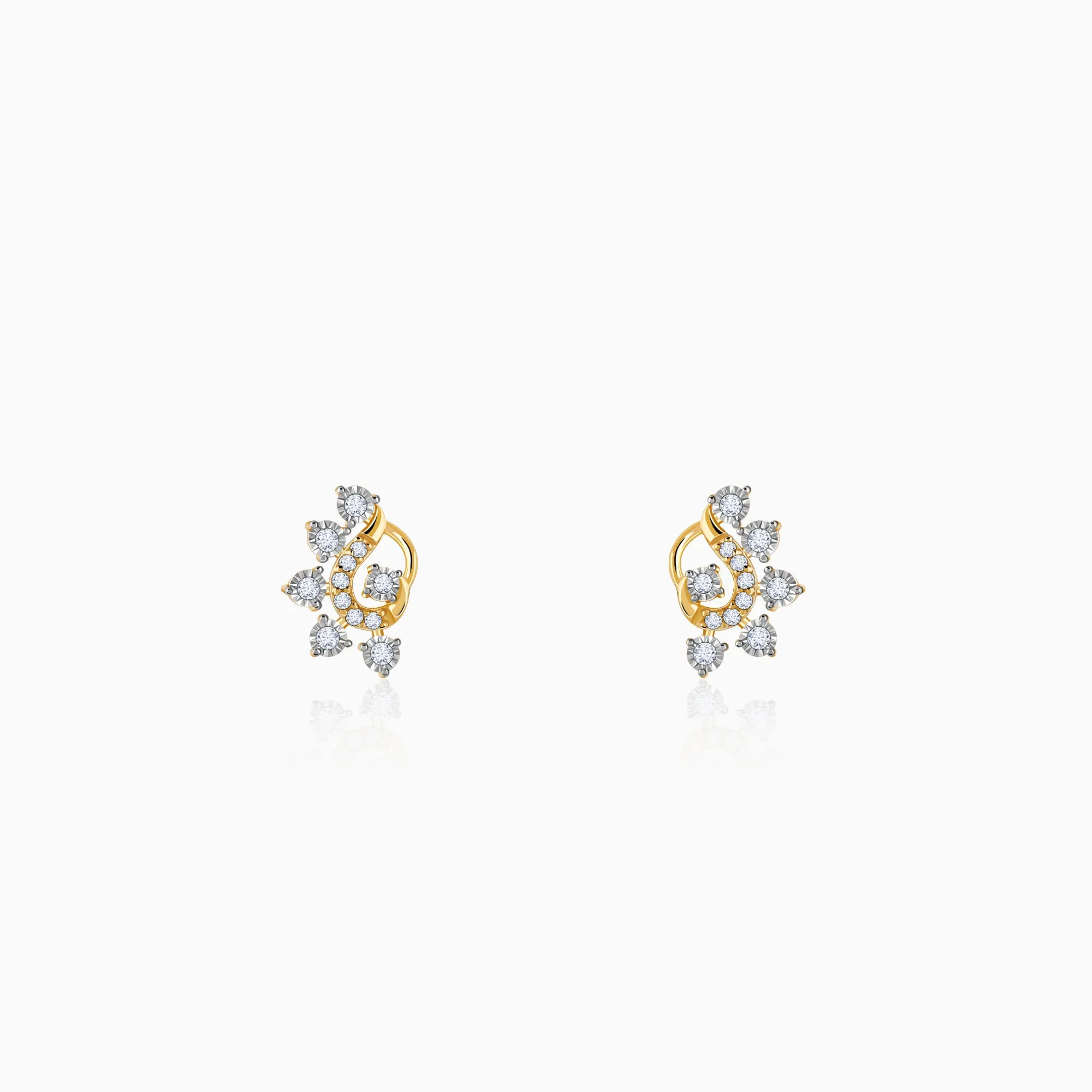 Gold Charisma Diamond Earrings