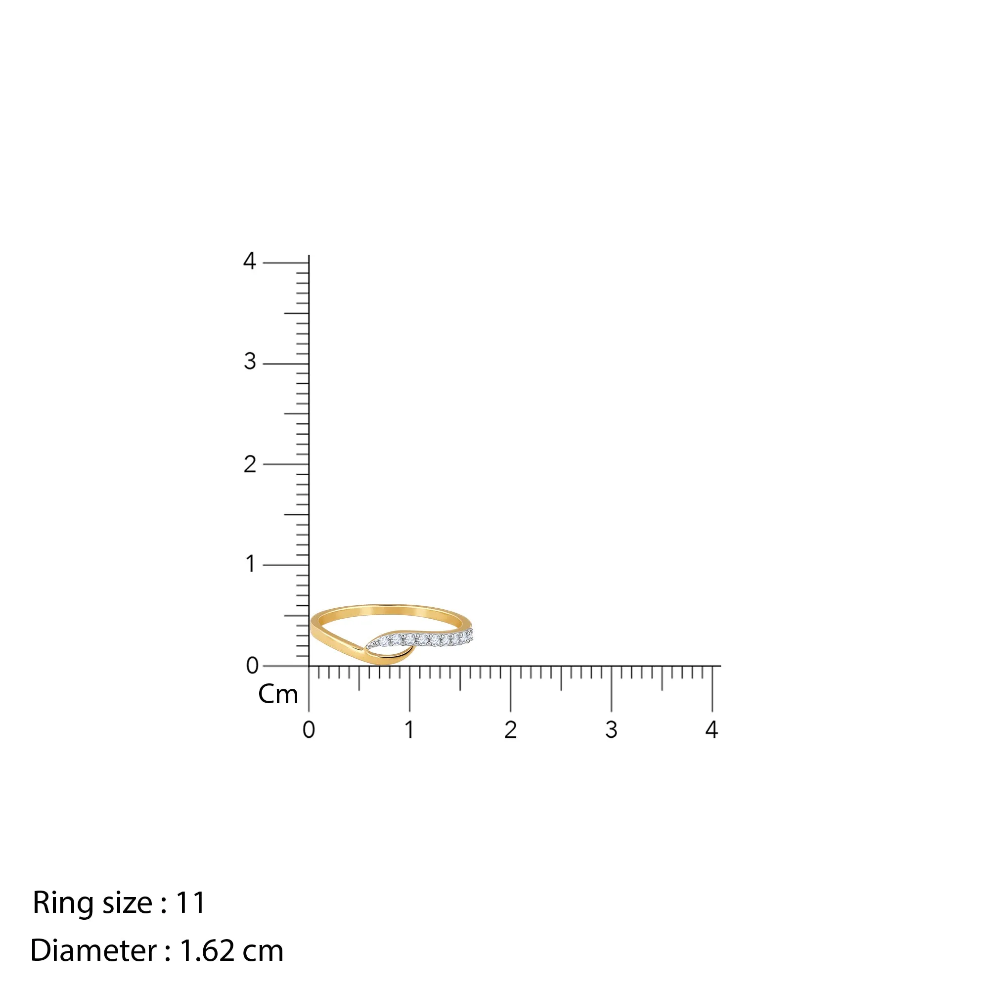 Gold Divine Grace Diamond Ring