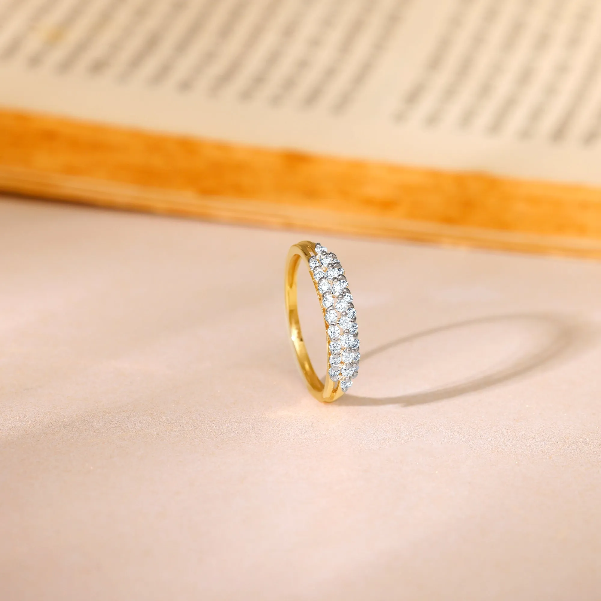 Gold Ivory Radiance Diamond Ring