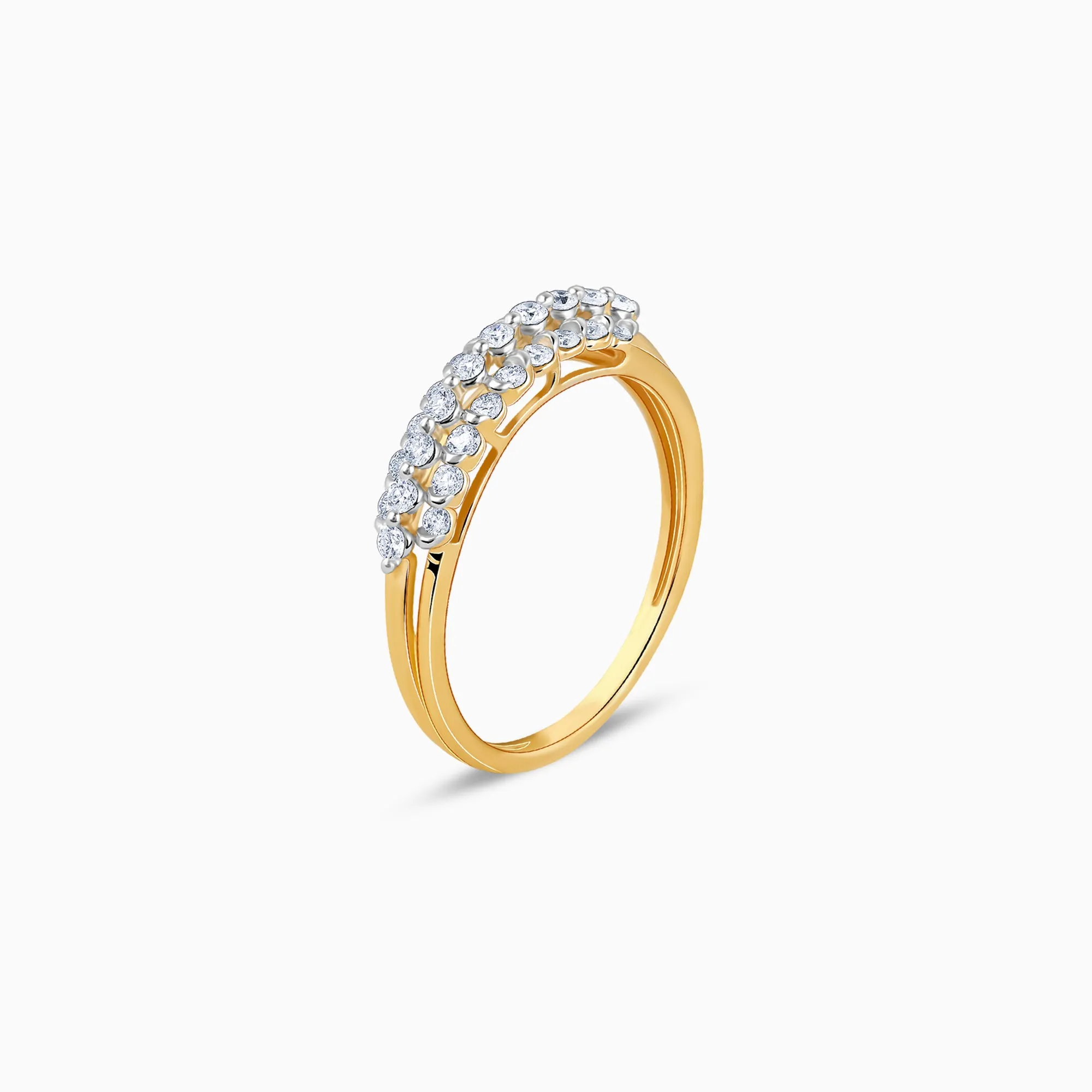 Gold Ivory Radiance Diamond Ring