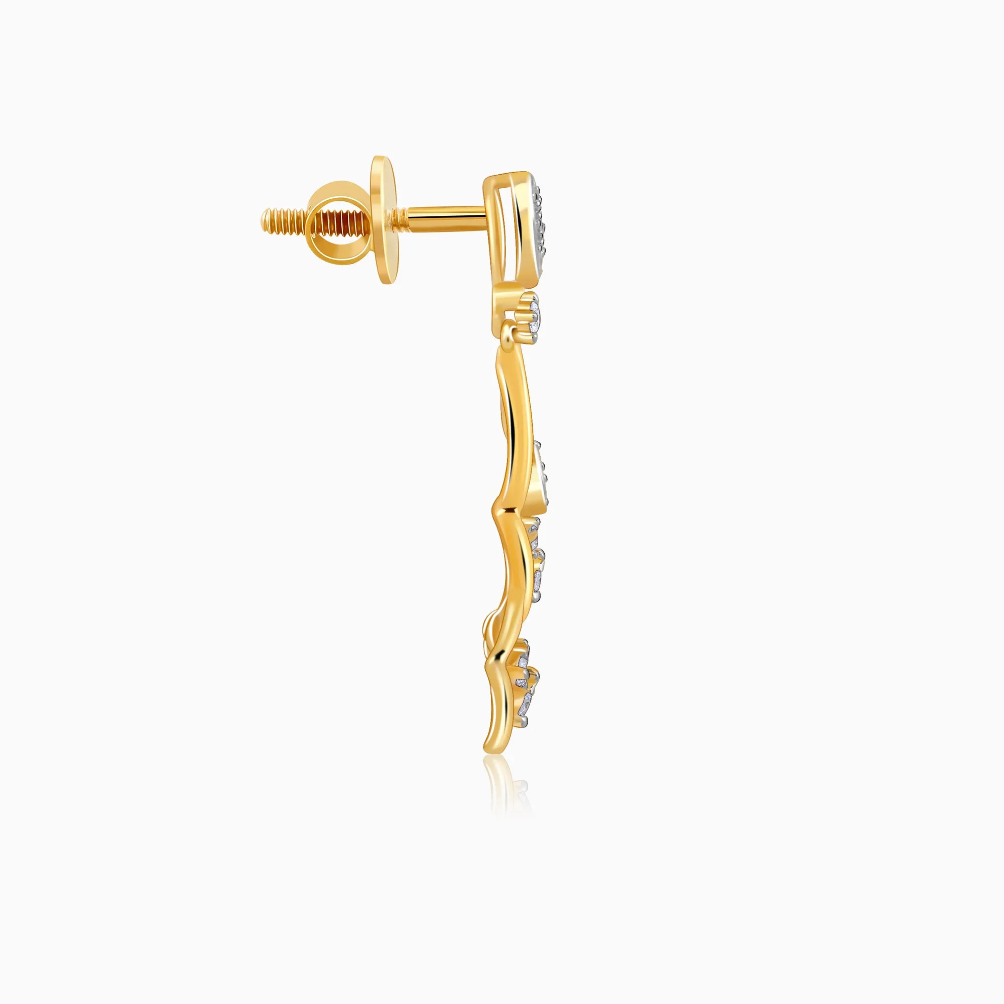 Gold Layered Luxe Diamond Earrings