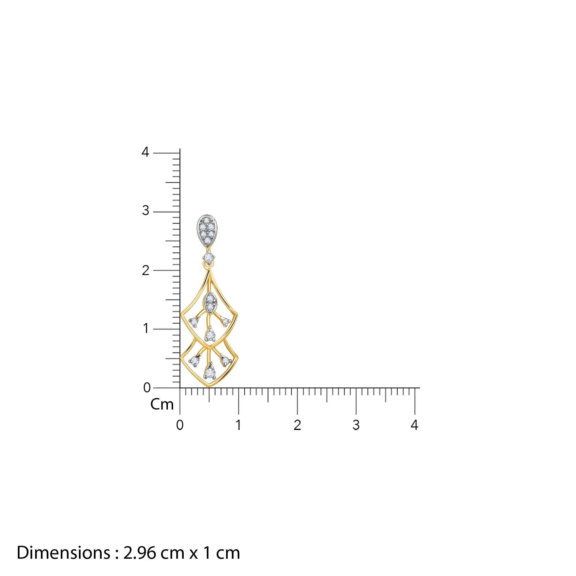 Gold Layered Luxe Diamond Earrings