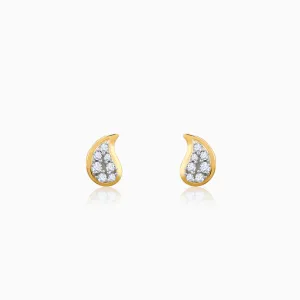 Gold Mango Gleam Diamond Earrings