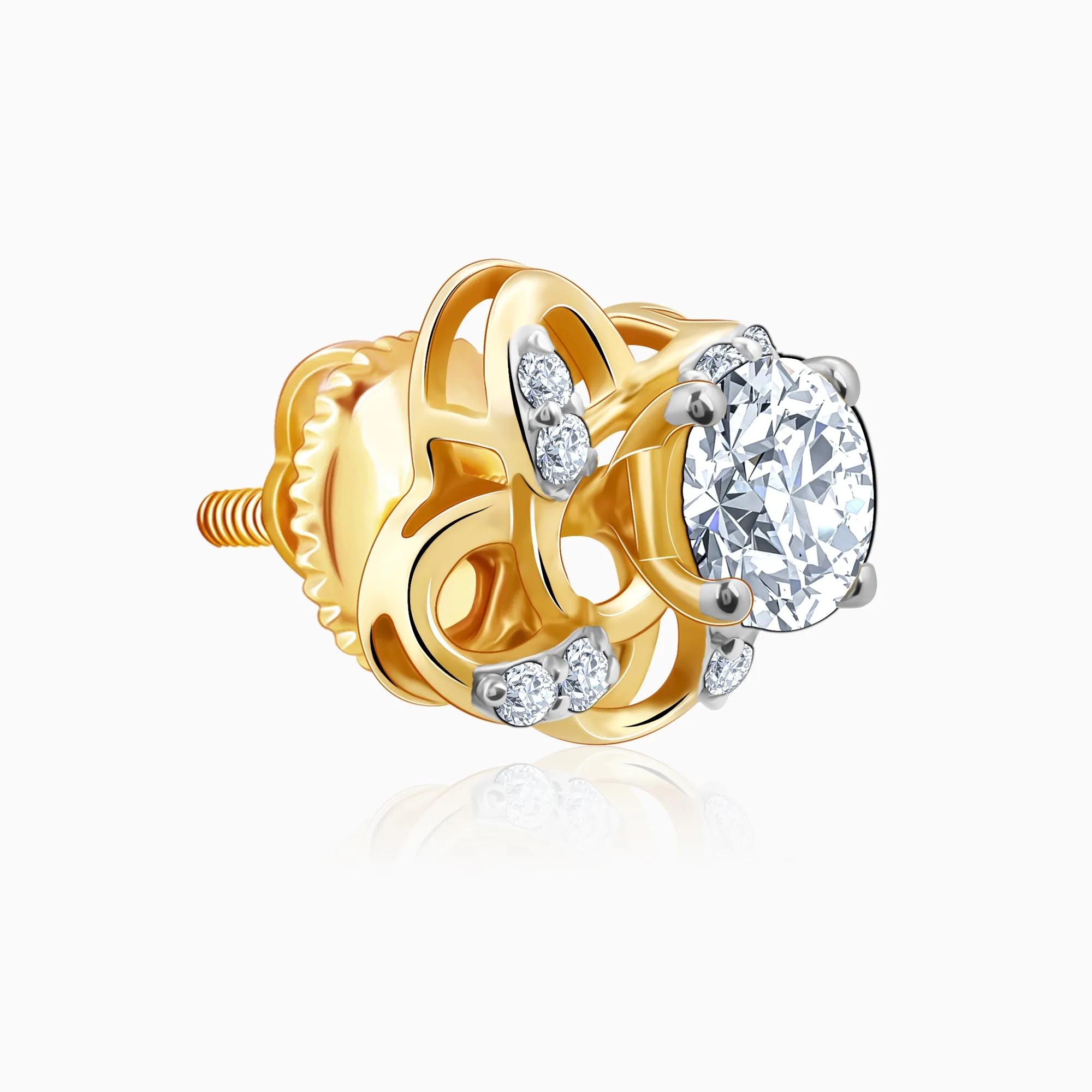 Gold Spring Promise Diamond Earrings
