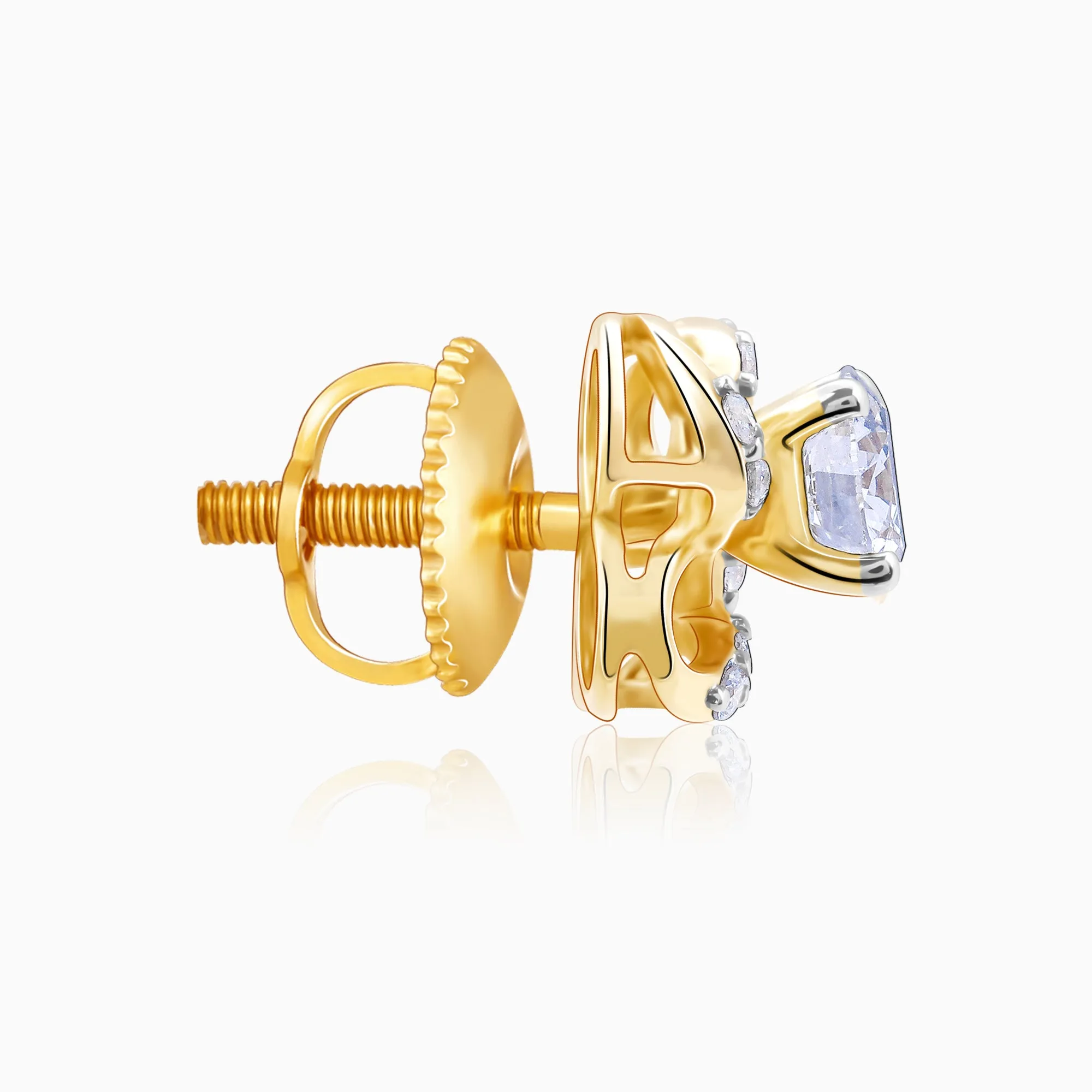 Gold Spring Promise Diamond Earrings