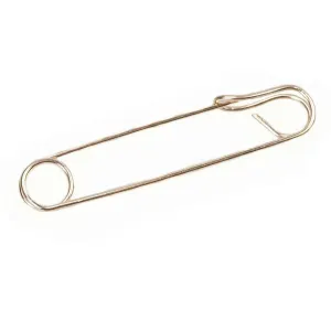 Hand Wrought 14k Rose Gold Safety Pin by 720
