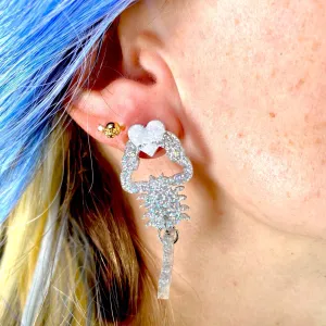 Heartbreaker Scorpion Earrings - Glitter Holo