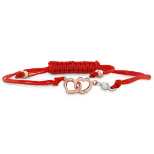 Hearts On Fire Lorelei Interlocking Heart Cord Bracelet