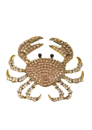 Hot Tomato Crab Grande Brooch