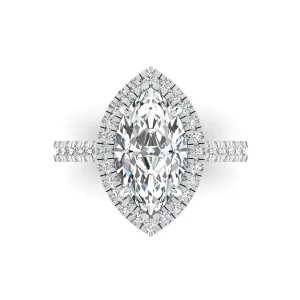 Jackie Marquise Cut Moissanite in 925 Sterling Silver