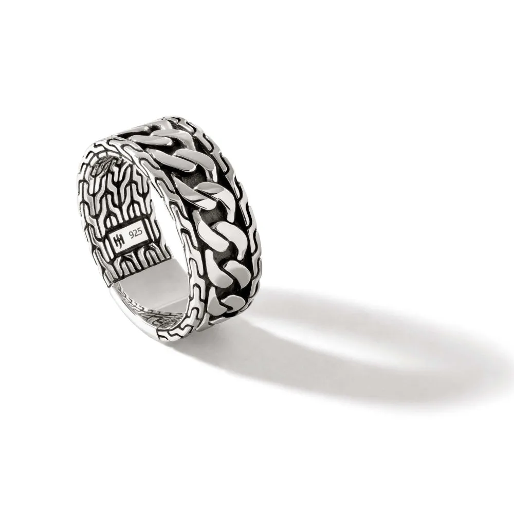 John Hardy Sterling Silver Curb Link Band Ring