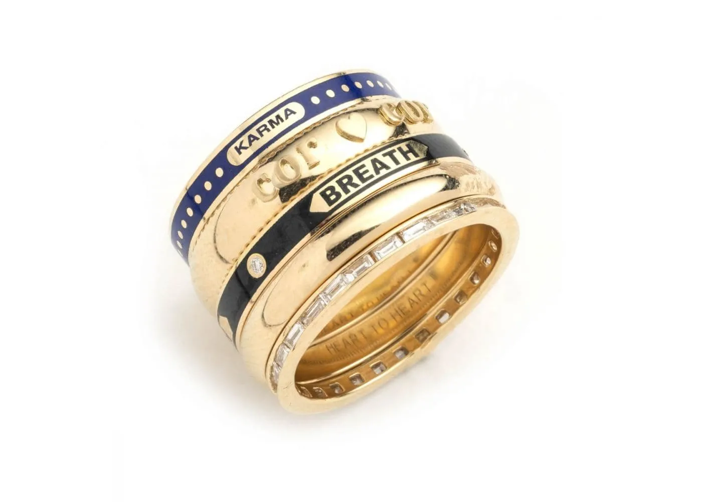 Karma : Thin Champleve Enamel Band