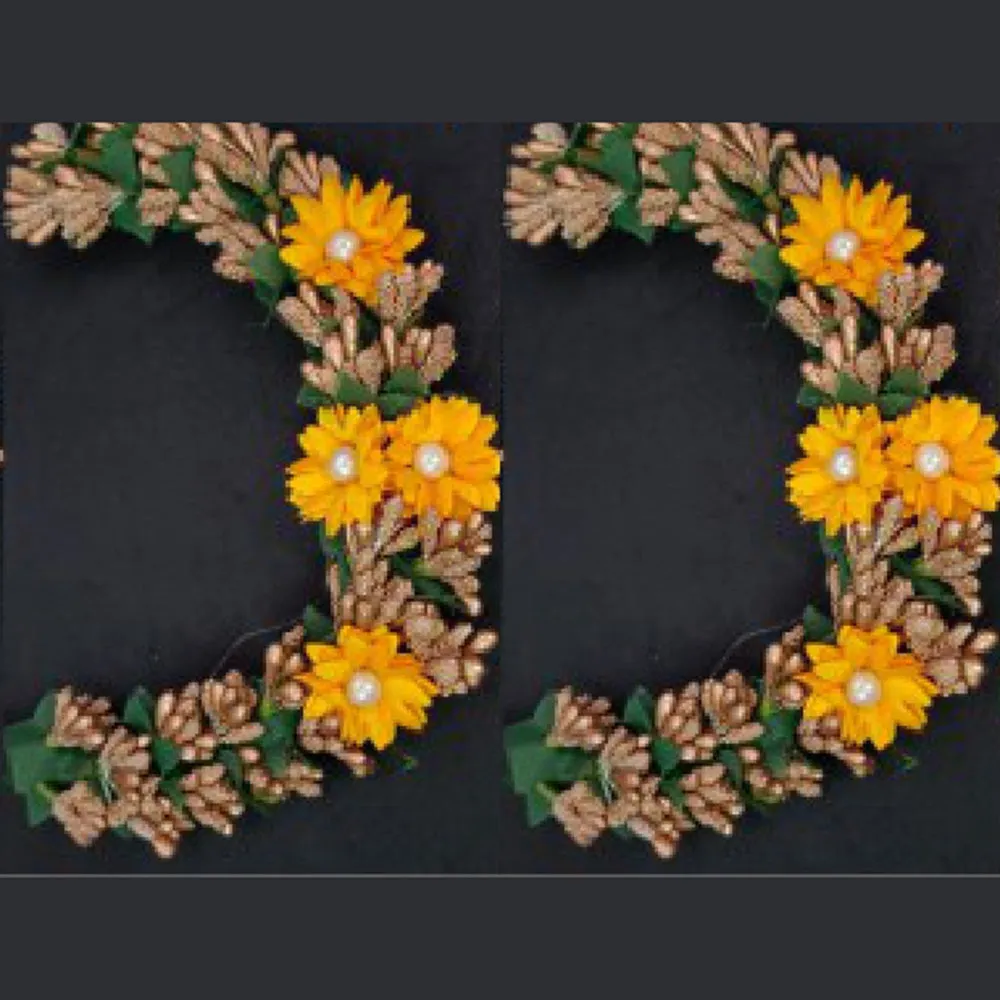 Kavya's Kreation Designer Floral Hair Brooch Combo