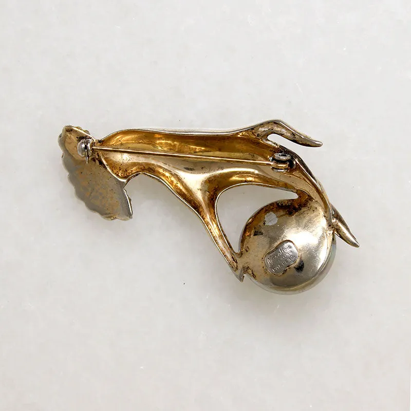 Lady's Hand Sterling Silver Brooch from Marslieu