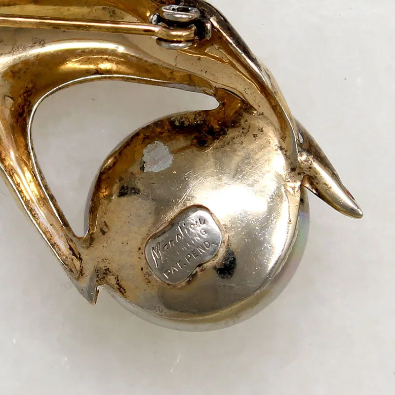 Lady's Hand Sterling Silver Brooch from Marslieu