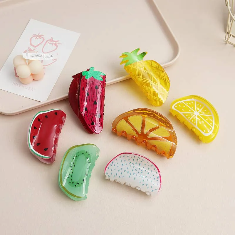 Lemon Hair Claw Clip