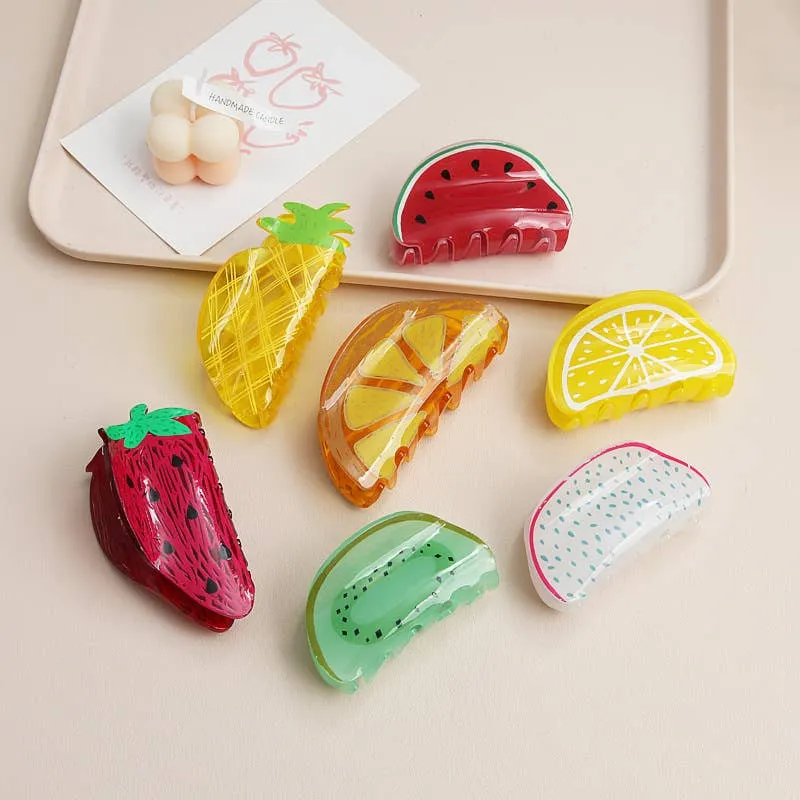 Lemon Hair Claw Clip