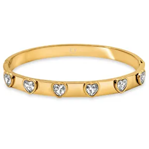 Leslie Heart Bangle Bracelet