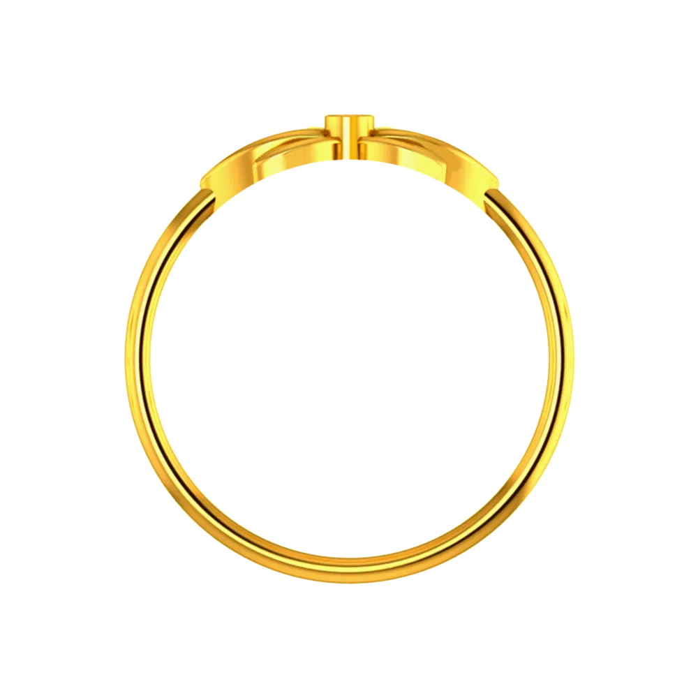 Lotus Shaped Floral Design On Top Of A 18k Diamond Ring