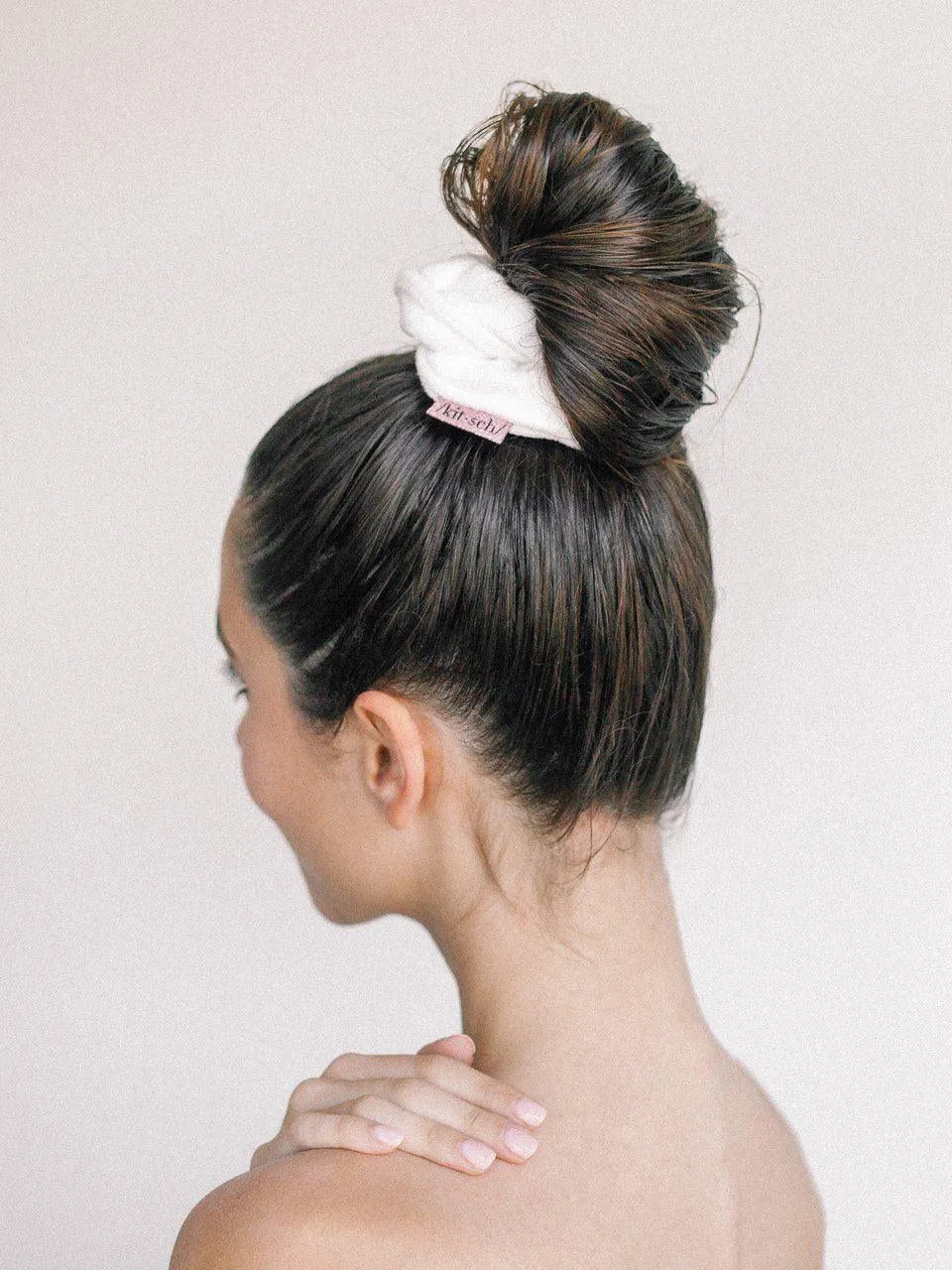 Microfiber Towel Scrunchies- White
