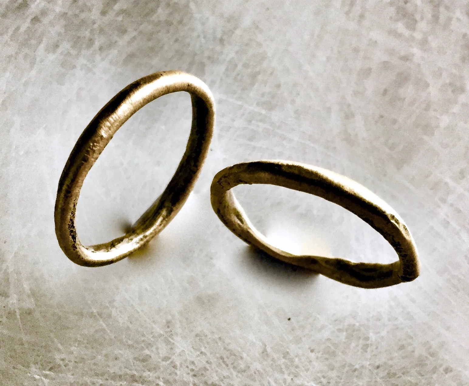 Molten 18k Gold Band
