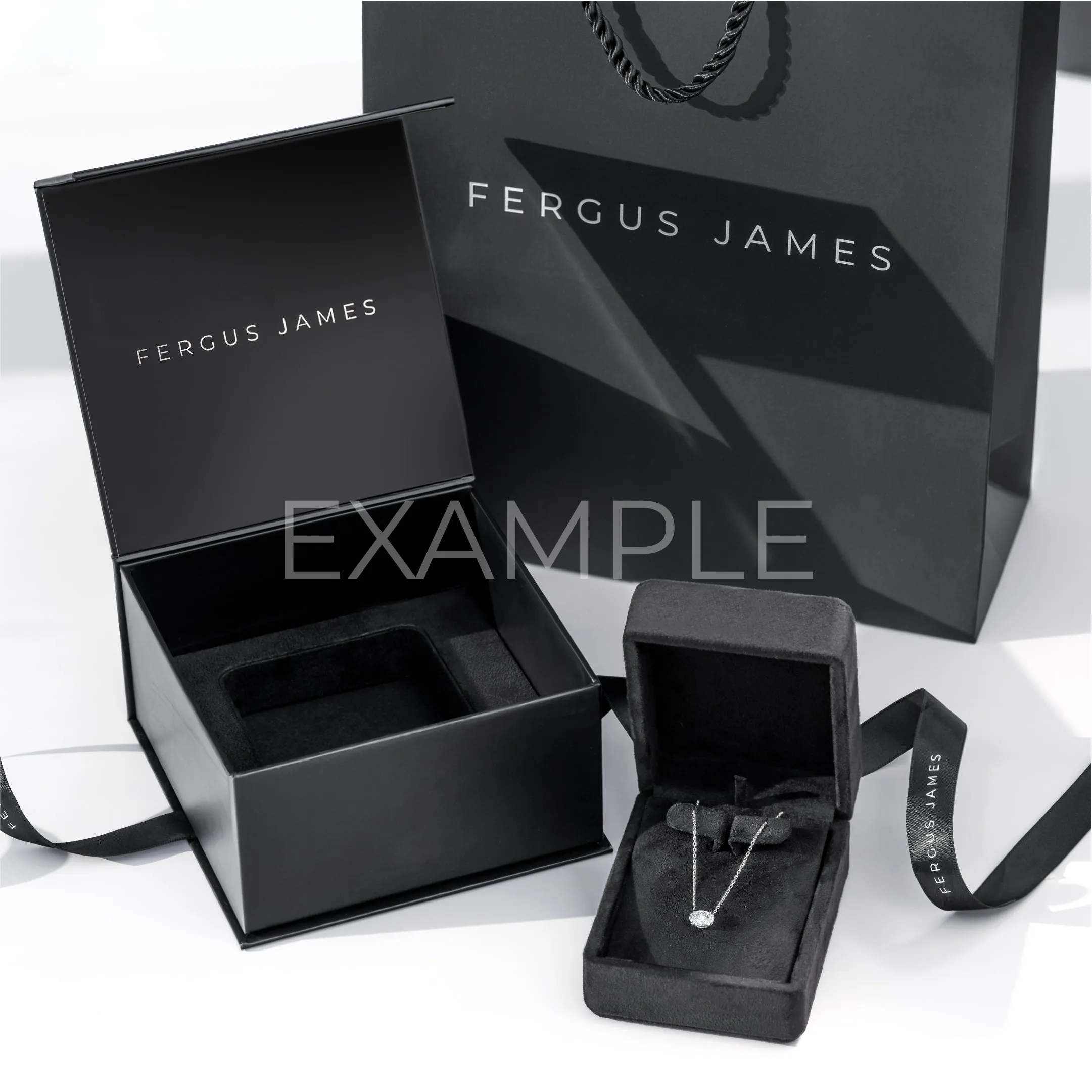 N Letter Pendant White Gold