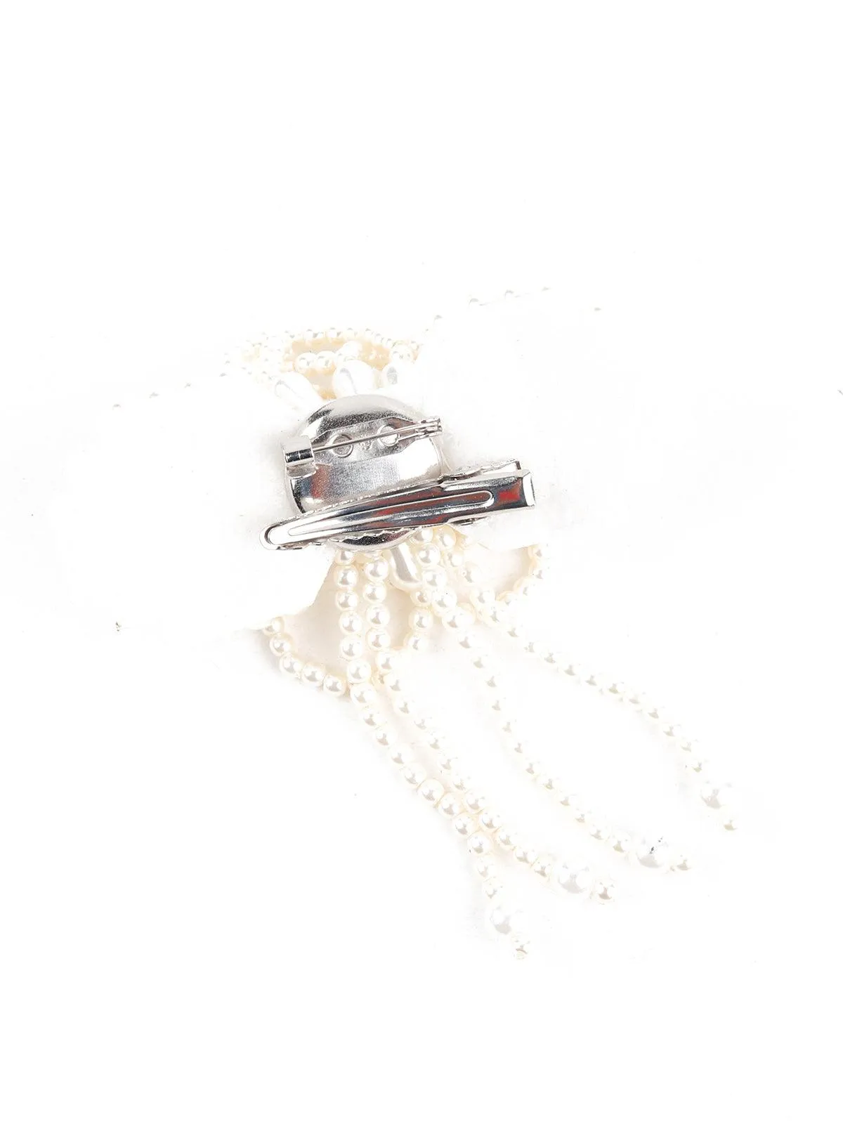 Odette Women Black Metal Brooch