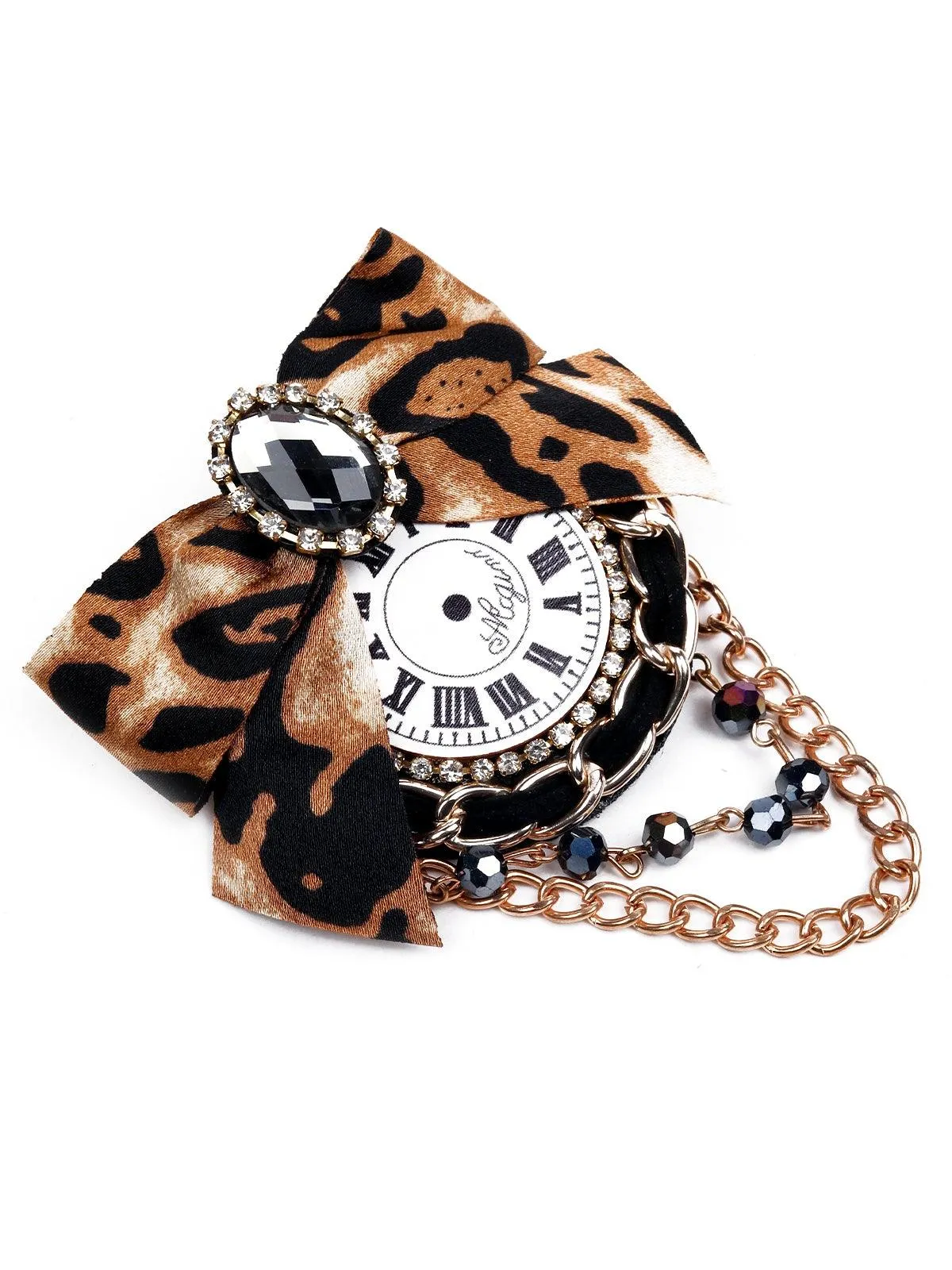 Odette Women Brown Metal Brooch