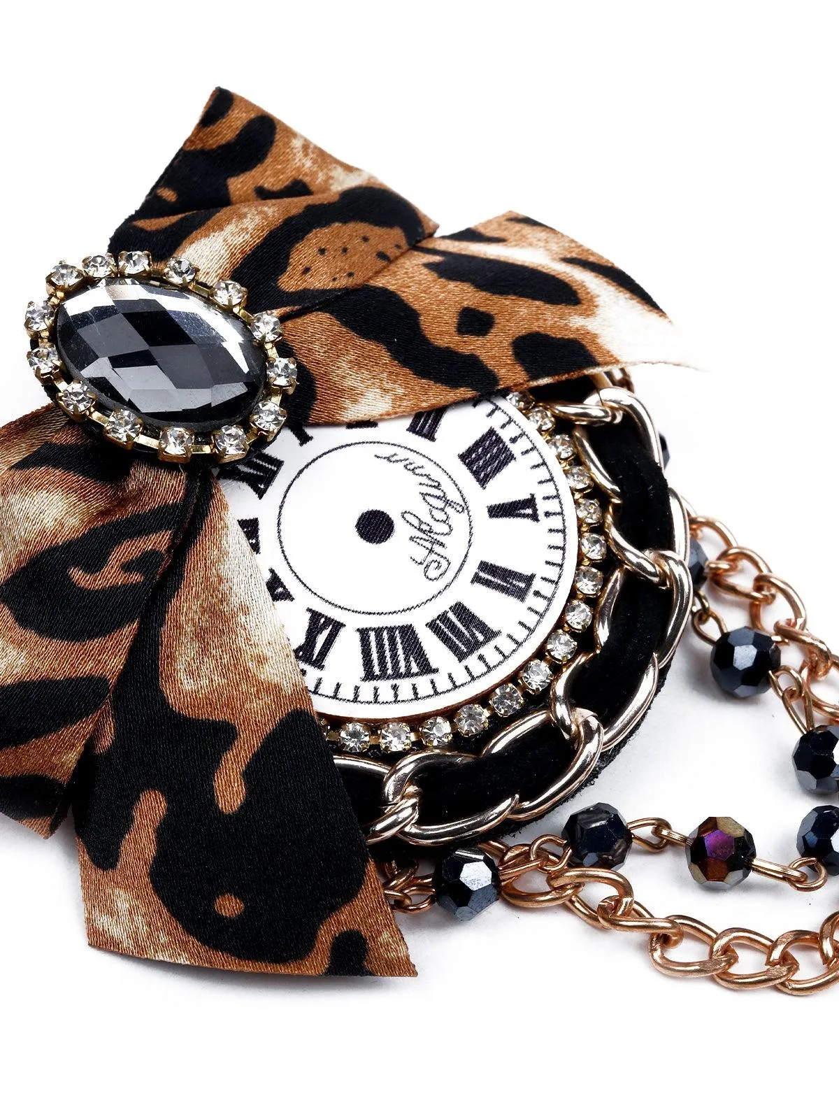 Odette Women Brown Metal Brooch