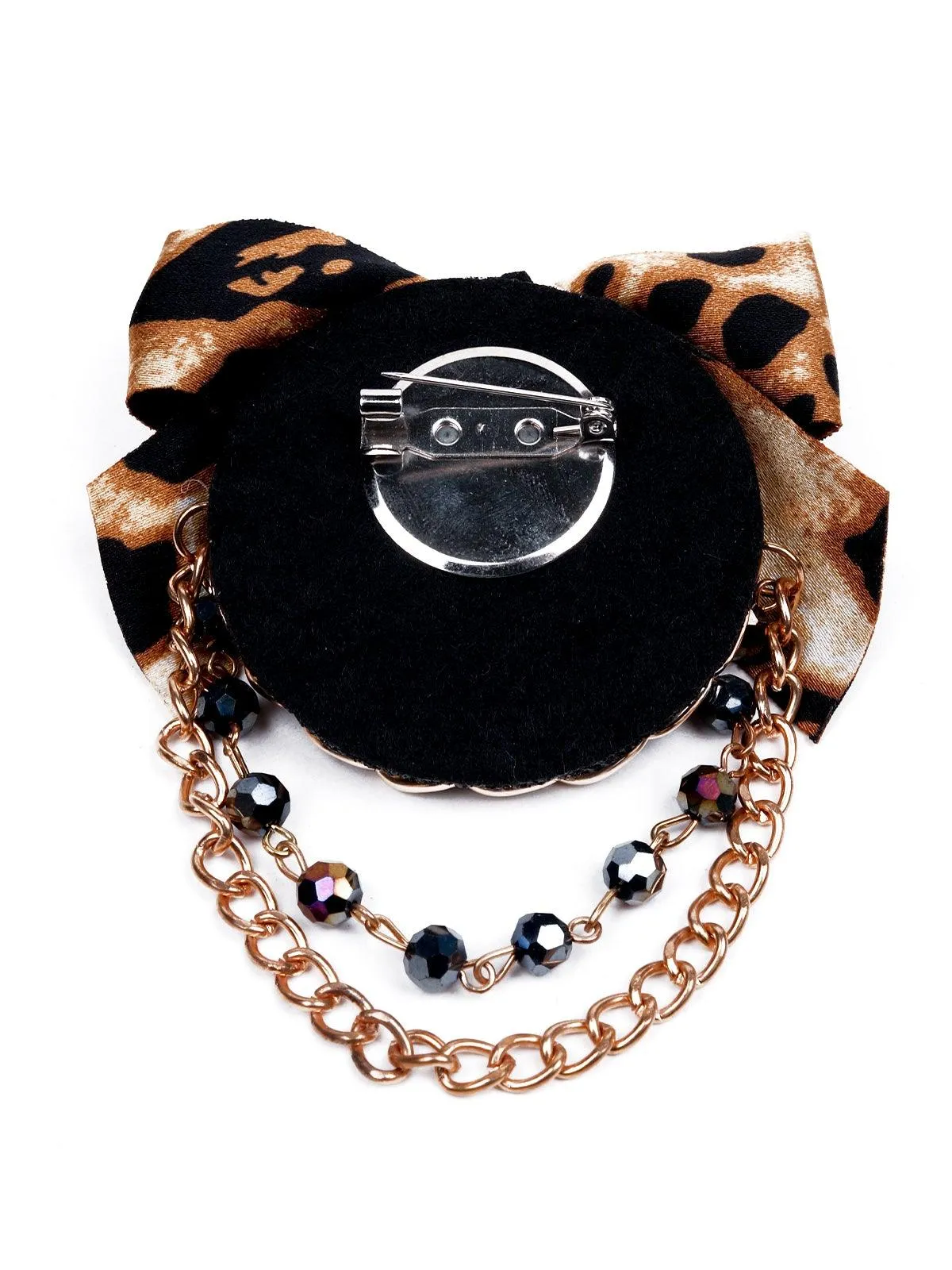 Odette Women Brown Metal Brooch