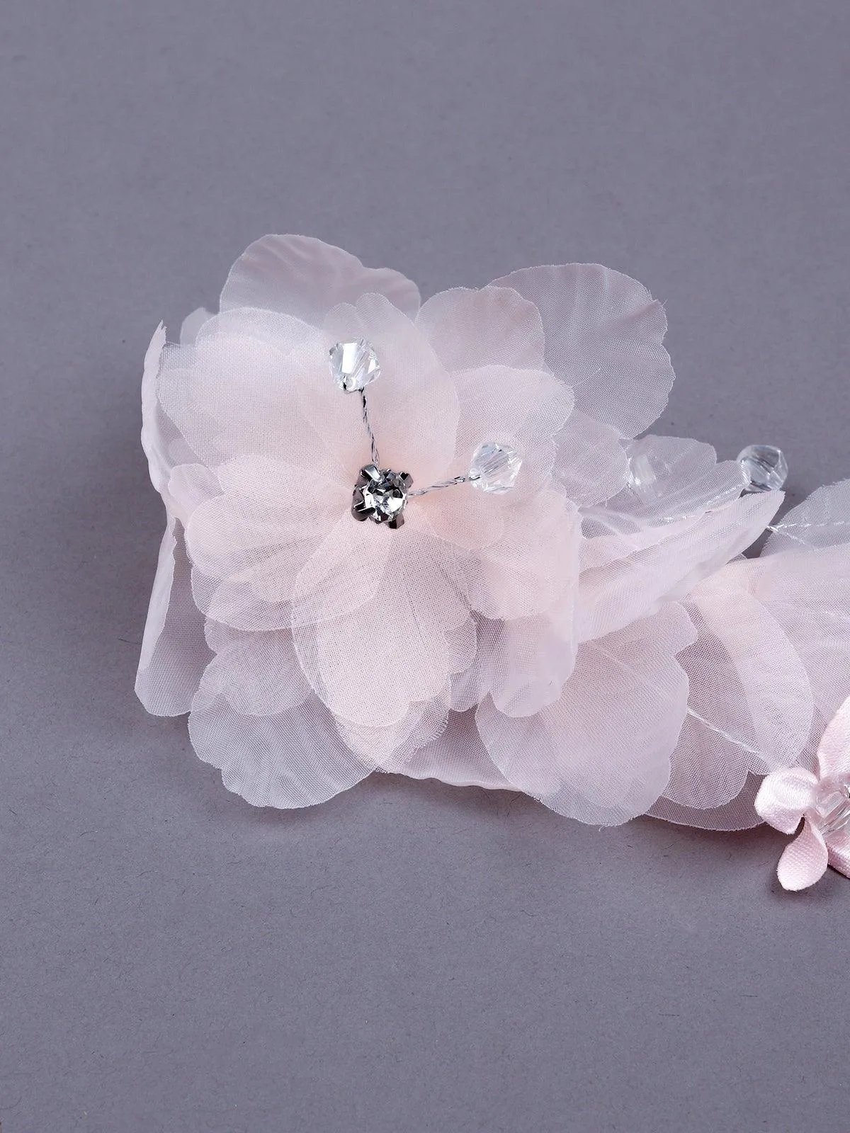 Odette Women Pink Fabric Brooch
