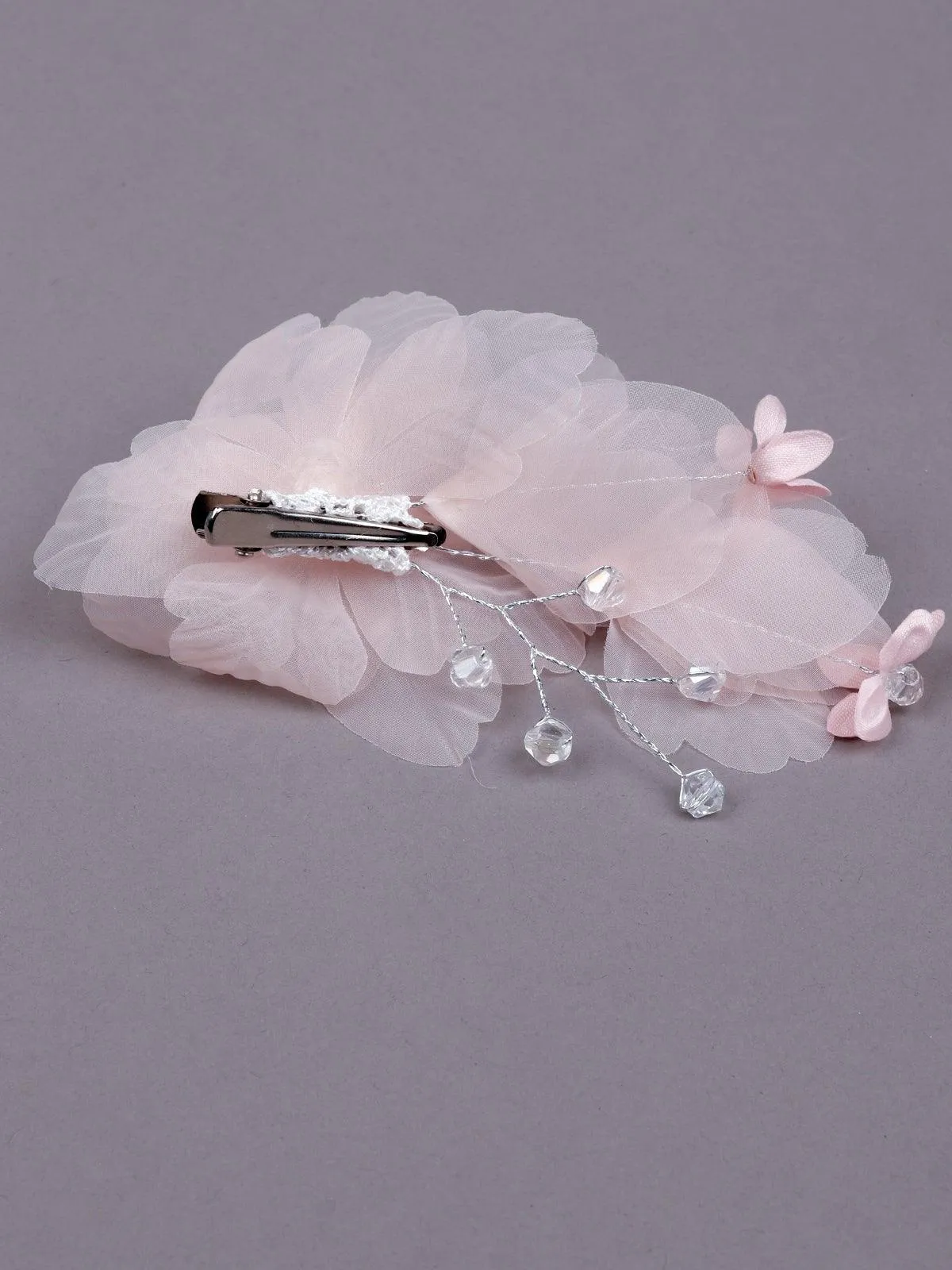 Odette Women Pink Fabric Brooch