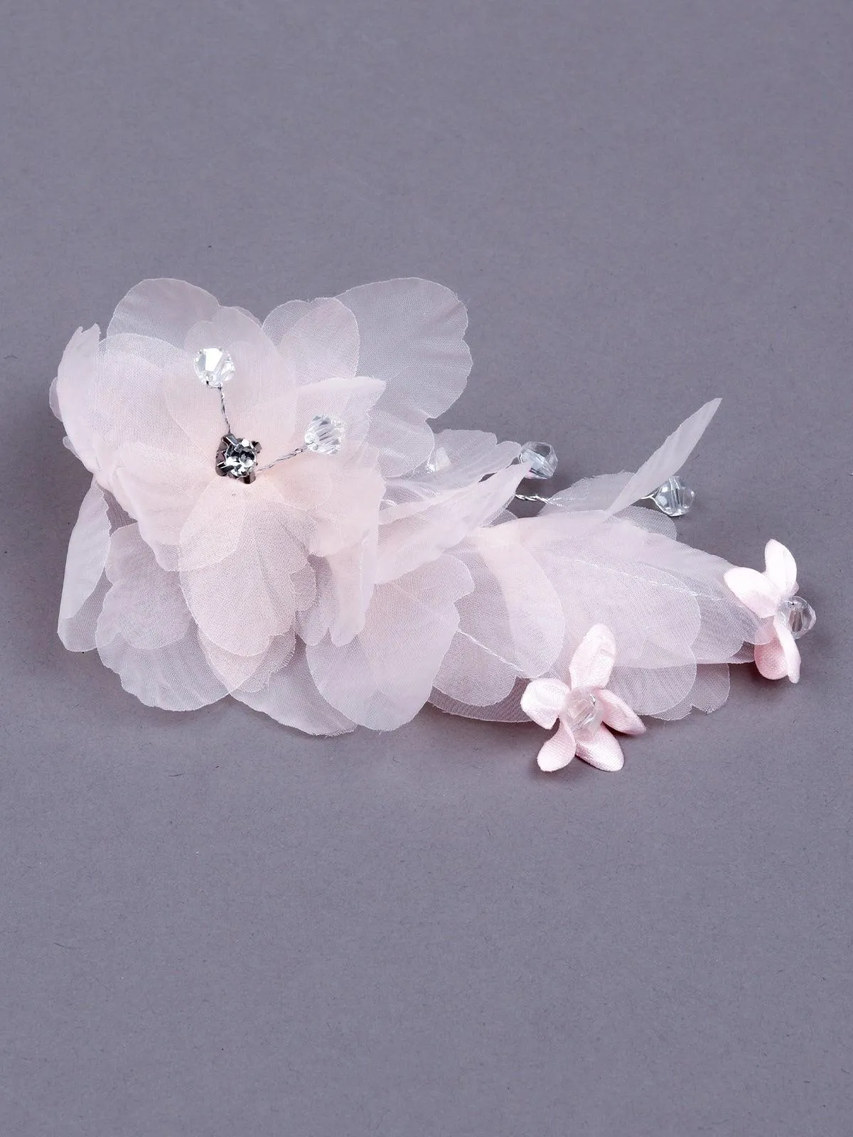 Odette Women Pink Fabric Brooch