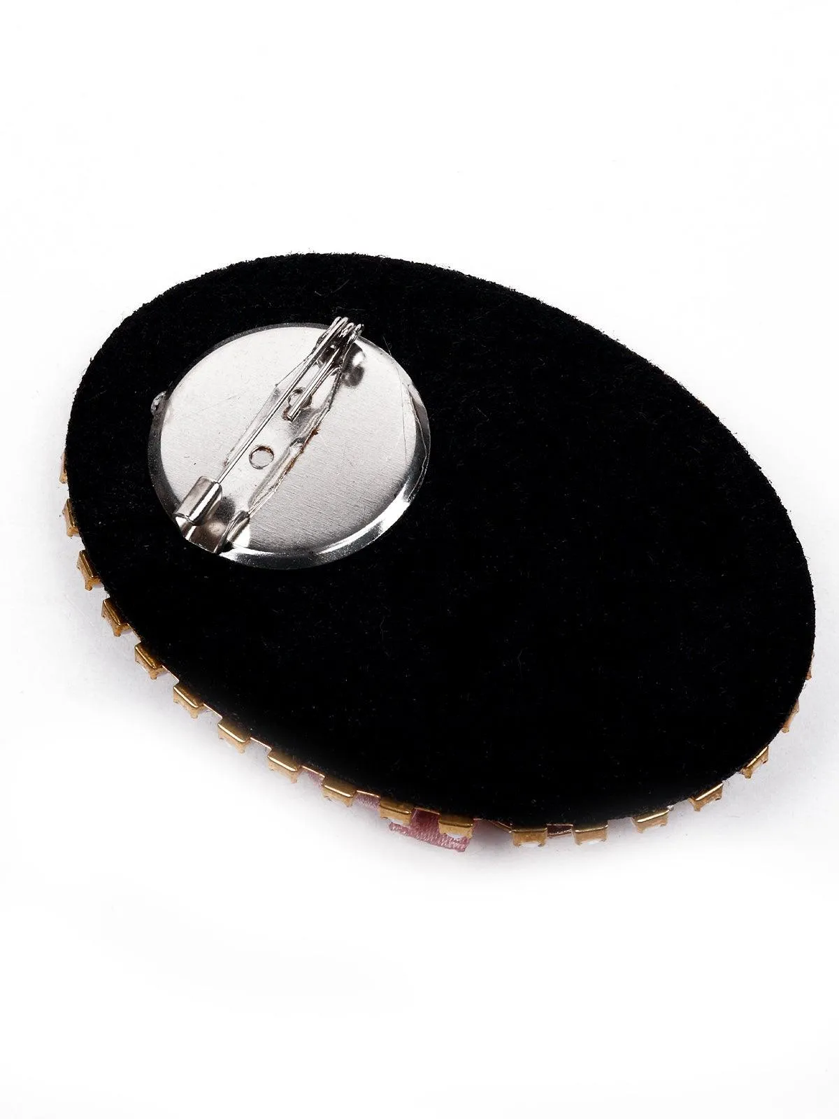 Odette Women Red Metal Brooch