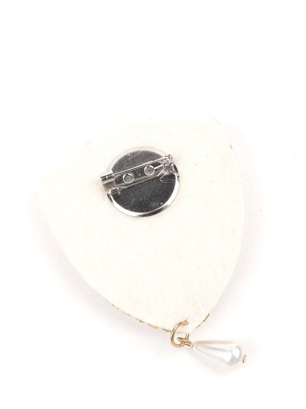 Odette Women White Metal Brooch